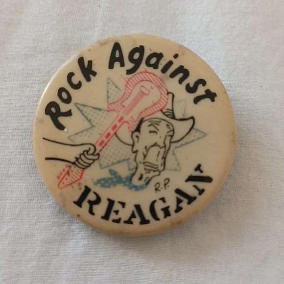 SET OF 10 Vintage 80s Political Punk Rock Pinback Buttons in Various Sizes - Picture 9 of 16